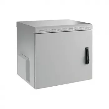 EFB-Elektronik 19 inch sienas montāžas korpuss IP55, 12U, tērauda durvis, dziļums 450 mm, RAL 7035