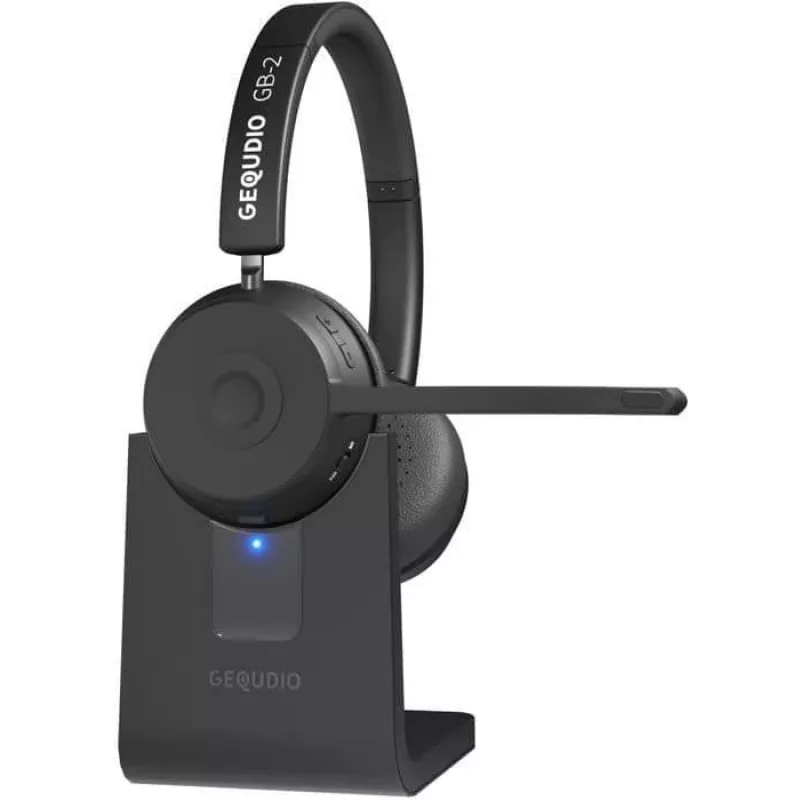 GEQUDIO Bluetooth Headset GB-2 ar uzlādes staciju - Austiņas