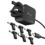 J5CREATE 67W GaN PD USB-C Mini Lādētājs ar UK Kontaktdakšu un 6 Līdzstrāvas Savienotājiem