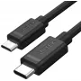 UNITEK USB-C uz Micro USB kabelis 1m Melns Y-C473BK