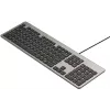 UNITEK SlimTap vadu biroja tastatūra, USB-A, pelēka