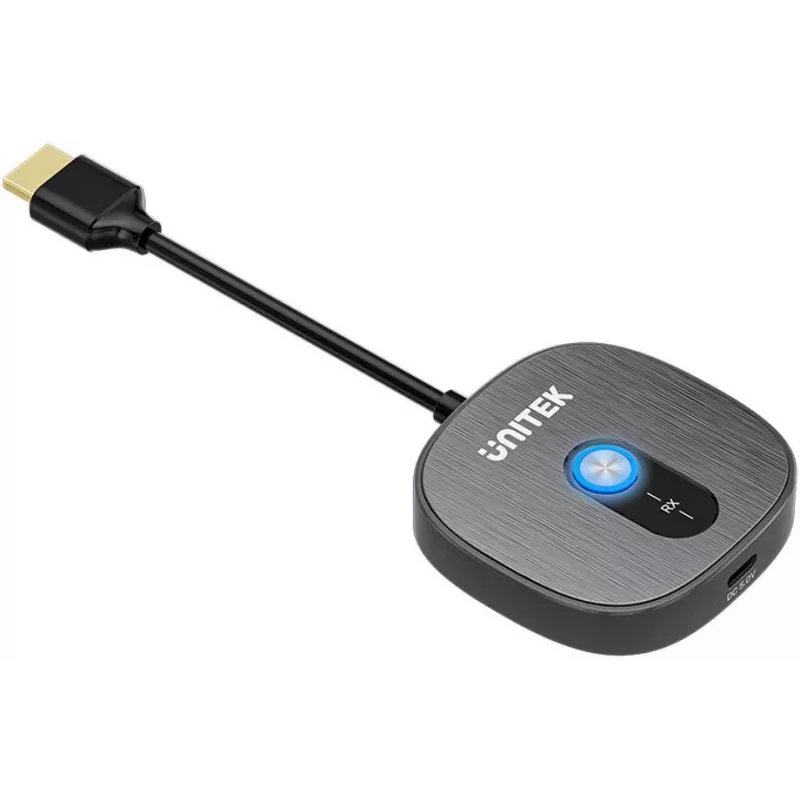 Unitek Papildu Bezvadu HDMI Uztvērējs V1711A Raidītājam, Melns