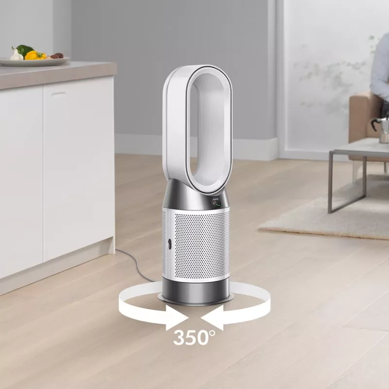Dyson Purifier Hot+Cool HP1 Gaisa attīrītājs, sildītājs un ventilators, 27 m², 61,4 dB, Balts/Zelts
