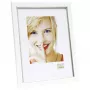 Deknudt S46AF1 Vienreizējs foto rāmis 13x18 cm Sudraba MDF Plastmasa Balts Passe-Partout