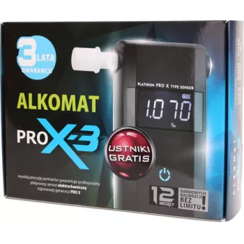 AlcoFind PRO-X-3 Breathalyzer ar iemutņiem, 12 mēnešu kalibrācija