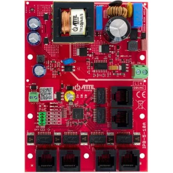 ATTE IPB-5-10A-OF 6-Port PoE Switch ar integrētu barošanas bloku