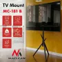 Maclean TV grīdas statīvs/pamatne, 27-55 inch, VESA 200x200, 60 kg, melns, MC-181 B