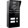 Eura VDP-80C5 Divģimeņu video domofonu sistēma, melna, 2x 7 inch LCD, FHD, 2 ieejas, 1080p kamera, RFID lasītājs, virsmas montāža