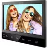 Eura VDP-80C5 Divģimeņu video domofonu sistēma, melna, 2x 7 inch LCD, FHD, 2 ieejas, 1080p kamera, RFID lasītājs, virsmas montāža