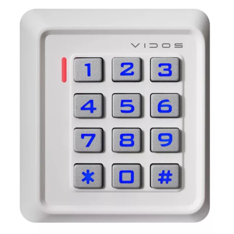 VIDOS ZS40W PIN koda un RFID tuvuma kartes piekļuves kontroles lasītājs, IP68, cinka sakausējums, 2000 lietotāji