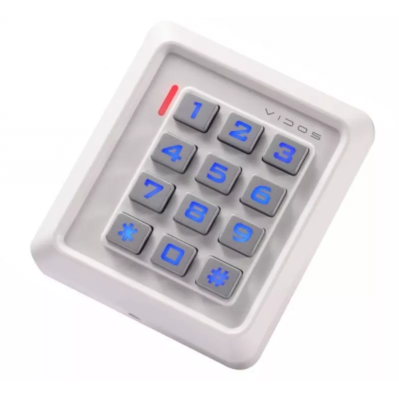 VIDOS ZS40W PIN koda un RFID tuvuma kartes piekļuves kontroles lasītājs, IP68, cinka sakausējums, 2000 lietotāji