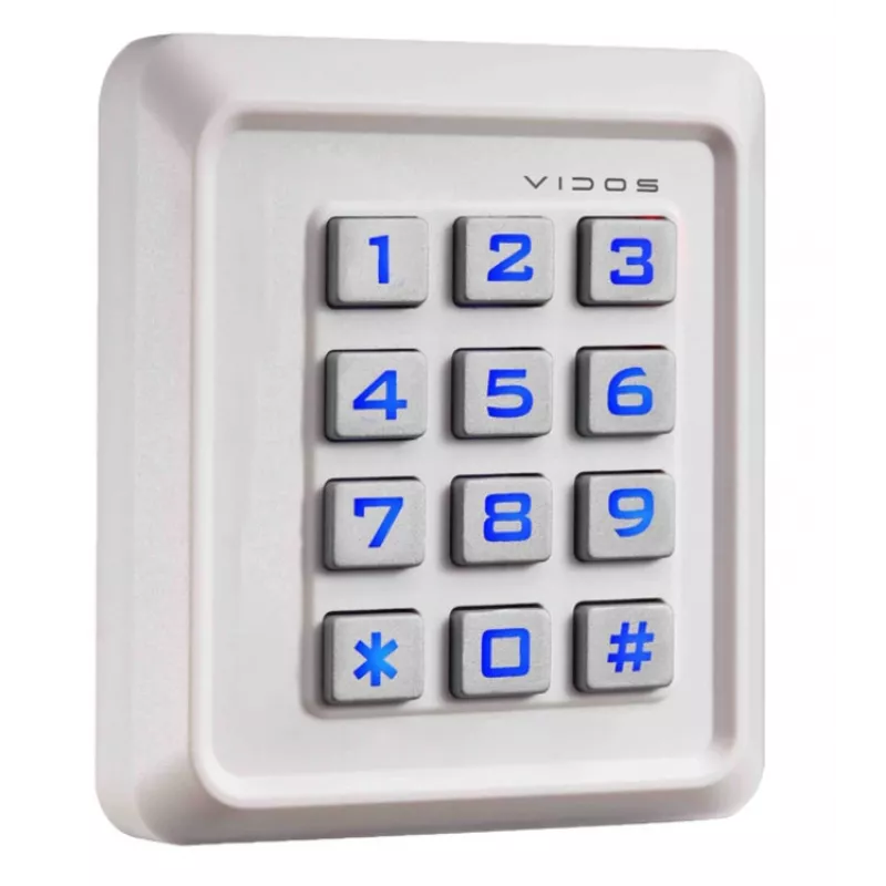 VIDOS ZS40W PIN koda un RFID tuvuma kartes piekļuves kontroles lasītājs, IP68, cinka sakausējums, 2000 lietotāji
