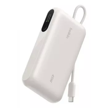 Belkin BOOSTCHARGE Power Bank ar displeju Smilšu krāsā 10000mAh ar USB-C kabeli
