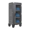 Manhattan 181471 Mobile Device Management Cart, Black, 32 Devices, 32 AC Outlets, 3680W