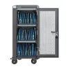Manhattan 181471 Mobile Device Management Cart, Black, 32 Devices, 32 AC Outlets, 3680W