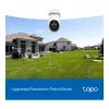 TP-LINK Tapo C560WS V1 tīkla novērošanas kamera - Pan/Tilt - Āra - Laikapstākļu izturīga - Krāsu nakts redzamība - 8 MP - 4K UHD - Fiksēts fokusa attālums - Audio - Bezvadu - Wi-Fi 6 - 802.11ax