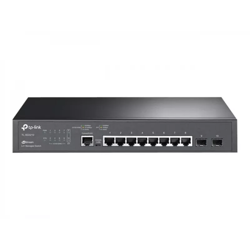 TP-Link LiteWave SG3210 L2 Managed Switch ar 8 Gigabit portiem un 2 SFP slotiem