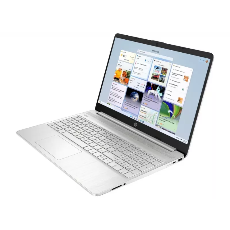 HP Laptop 15s-fq5606ng, Intel Core i5-1235U, 16GB RAM, 512GB SSD, 15.6 inch FHD, Windows 11 Home, Sudrabains (atjaunota prece)