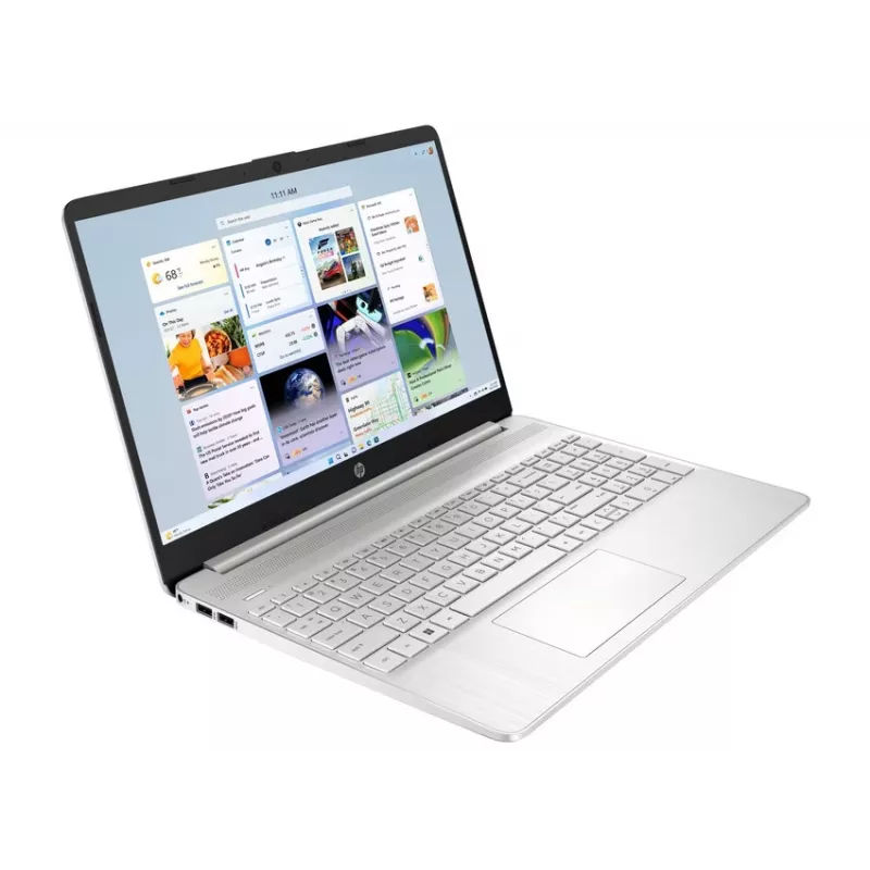 HP Laptop 15s-fq5606ng, Intel Core i5-1235U, 16GB RAM, 512GB SSD, 15.6 inch FHD, Windows 11 Home, Sudrabains (atjaunota prece)
