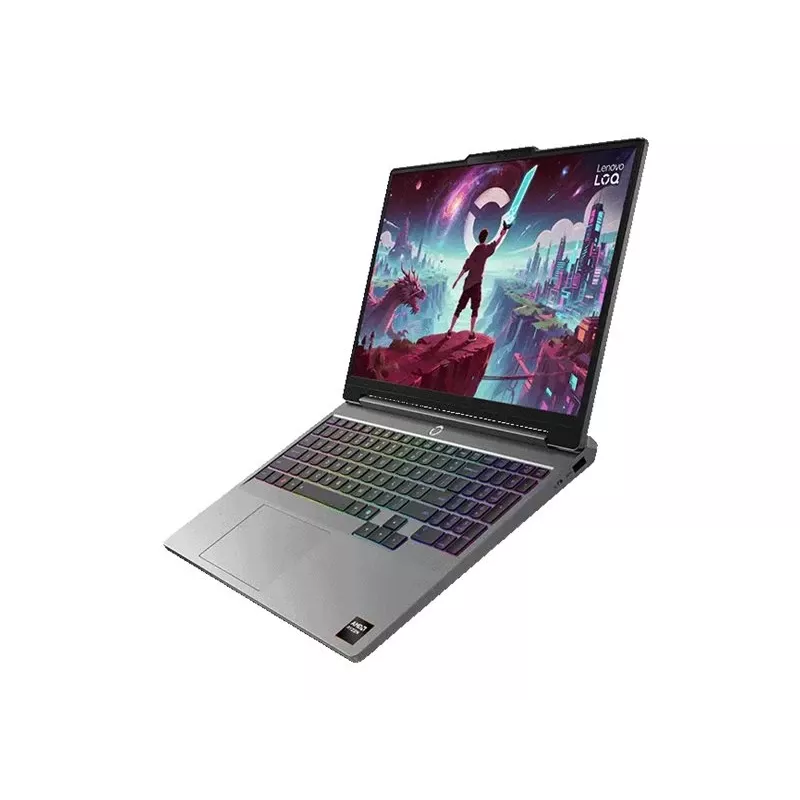 Lenovo LOQ 15AHP11 AMD Gaming Laptop, 15.3 inch IPS WUXGA Anti-Glare, AMD Ryzen 7, 16 GB DDR5, 512 GB SSD, NVIDIA GeForce RTX 5060 8 GB, Windows 11 Home, Luna Grey