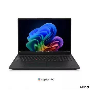 Lenovo ThinkPad T16 G5 AMD Biznesa klēpjdators, 16 inch WUXGA IPS, AMD Ryzen AI 5 PRO 440, 16GB DDR5, 512GB SSD, AMD Radeon 840M, Windows 11 Pro, Melns, Ziemeļvalstu tastatūra