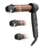 Rowenta CF4620E0 Twist Curl lokšķēres - keramikas, jonu kondicionēšana, 27/32/38 mm, LCD displejs, 86 W, melna/varš