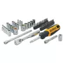 DEWALT DWMT81610-0 10-daļīgs 1/4 collas piedziņas metrisko uzgriežņu atslēgu komplekts (4-13mm) ar uzgriežņu sliedi