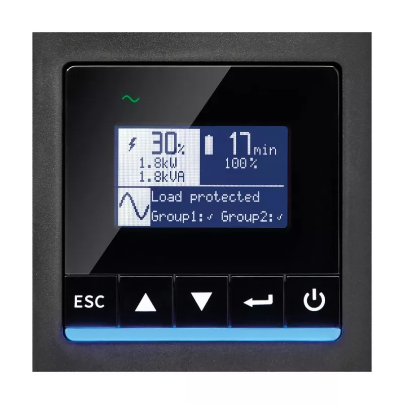 Eaton 9PX G2 9PX6KIRTNG2 UPS - 6000 VA / 6000 W - Online Double Conversion - 3U Rack/Tower - Melns, Sudrabs
