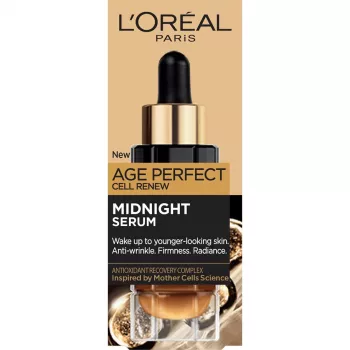 L'Oreal Age Perfect Cell Renew Midnight Serum serums pret grumbām 30 ml