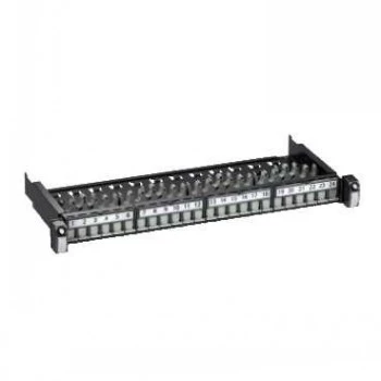 Schneider Electric Actassi S1 Tīkla sadales panelis 24xRJ45 STP Cat6A 1U Balts