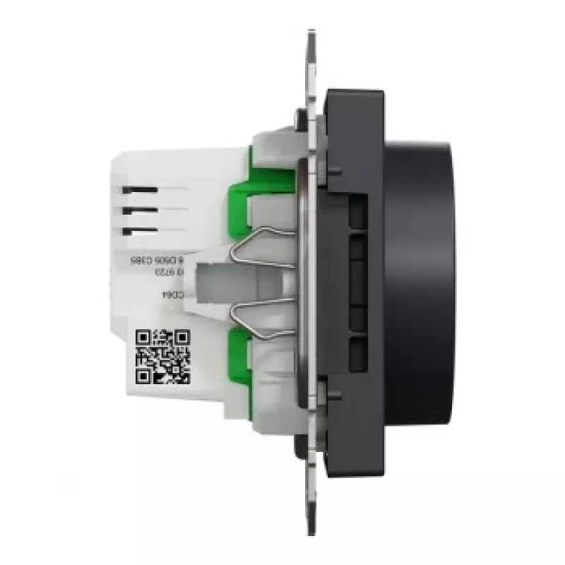 Schneider Electric Multiwire Rotary LED Dimmer 200W Anthracite