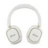 Guess Bluetooth ENC Rectangle Metal Script Over-Ear Headphones White
