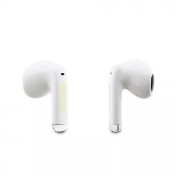 GUESS Glossy Gold Line Classic TWS Earbuds White