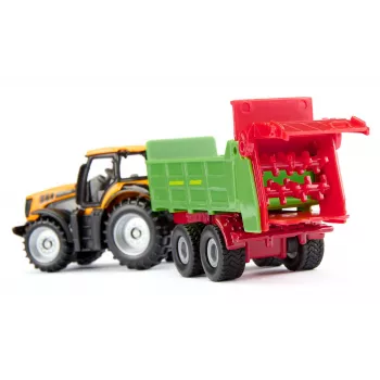 SIKU Blister JCB ar Strautmann Universal Spreader - 1:87 mēroga liešanas modeļu komplekts