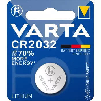 VARTA Electronic CR2032 litija monētu baterija, 3V, 230 mAh, Master Box ar 100 gab.