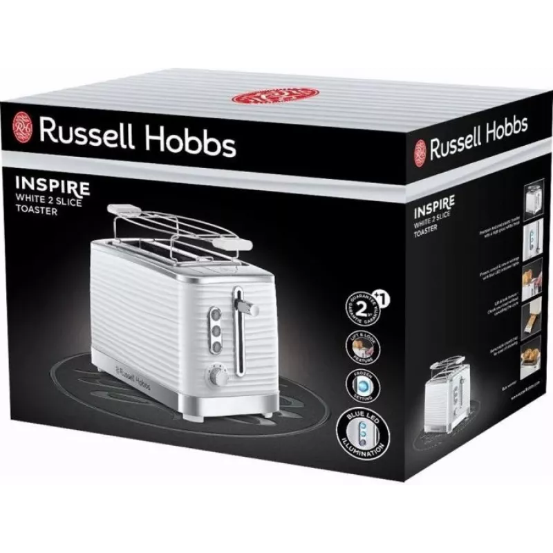 Russell Hobbs Inspire White Toaster 24370-56
