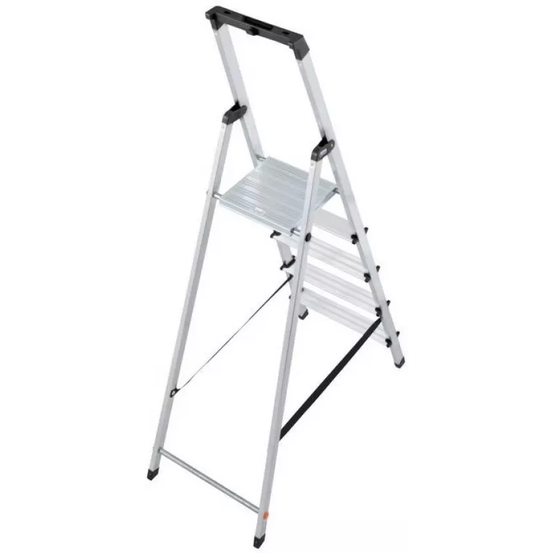 Krause SOLIDY 1x5 126238 Vienpusējas kāpnes, 5 pakāpieni, alumīnijs, 150 kg slodzes ietilpība