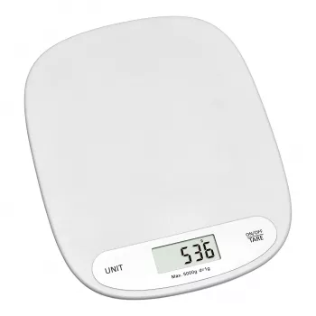 TFA 50.2003.02 Digitālie virtuves svari, 5 kg ietilpība, balts, montējami pie sienas