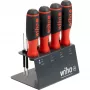 WIHA SoftFinish Skrūvgriezis ar uzgaļu turētāju 1/4 inch (Melns/Sarkans, ar sprūdrata funkciju)