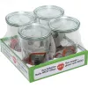 WECK Mold Jar 0.75L Set of 4 - Clear Glass Canning Jars