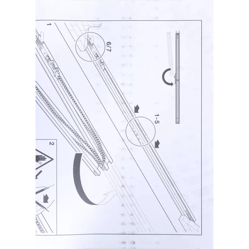 Hörmann FS-2 divdaļīga piedziņas sliede M (vidēja) Promatic/Supramatic operatoriem