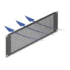 DELOCK 19 inch Aklais panelis ar apaļiem caurumiem 3U Melns