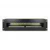 DELOCK 19 inch Circuit Breaker Distribution Panel ar vāku un DIN sliedi, ieskaitot 2x kabeļu atslogošanas sliedes, 3U, tērauds melns
