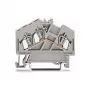 WAGO 280-641 Caurvadošs spaiļu bloks, 2-vadītāju, 2,5 mm², pelēks