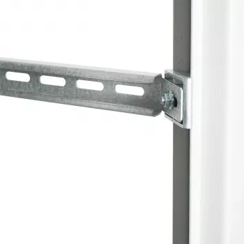 EFB Elektronik C-Profile Rail kabeļu atbalstam, dziļums 800 mm, cinkots tērauds, sudrabs