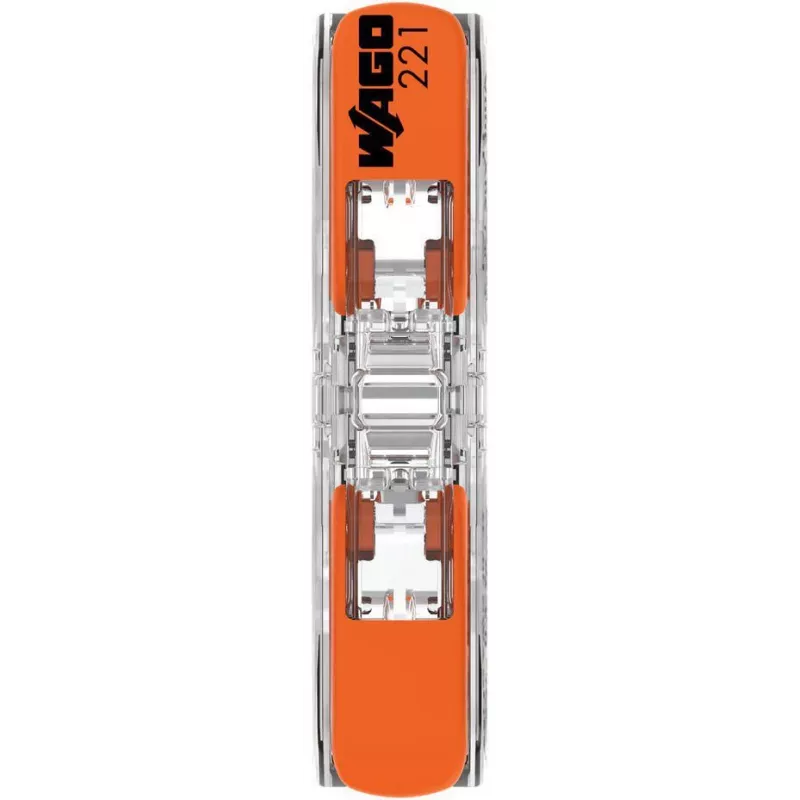 WAGO 221-2411 2-Dzīslu Kompakts Savienotājs, 0,2-4 mm², 60 gab.