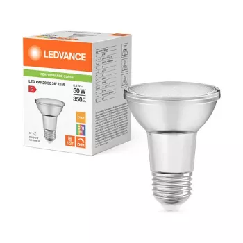 OSRAM PAR20 50W 6.4W 927 E27 Dimmable LED Reflector Lamp 350 lm 2700K Warm White