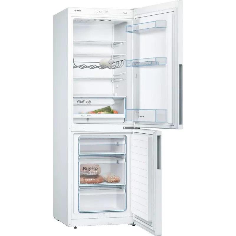 Bosch KGV33VWEA Brīvi stāvošs ledusskapis ar saldētavu, 288 L, Balts, Energoklase E