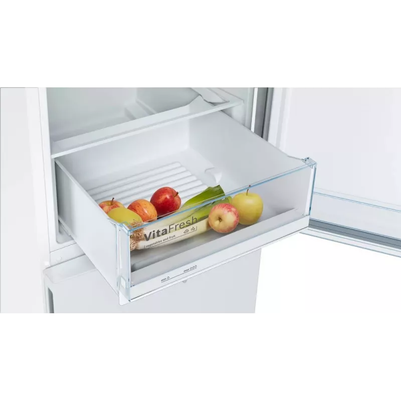 Bosch KGV33VWEA Brīvi stāvošs ledusskapis ar saldētavu, 288 L, Balts, Energoklase E
