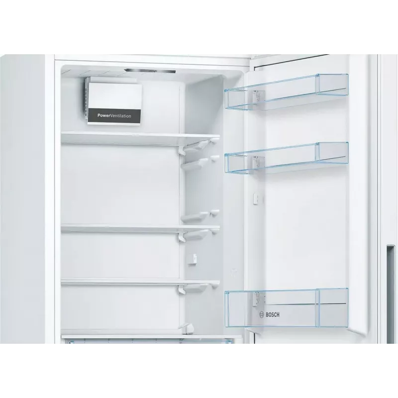 Bosch KGV362WEAS Ledusskapis-Saldētājs, Balts, 308 L Kopējā Neto Tilpums, Energoefektivitātes Klase E